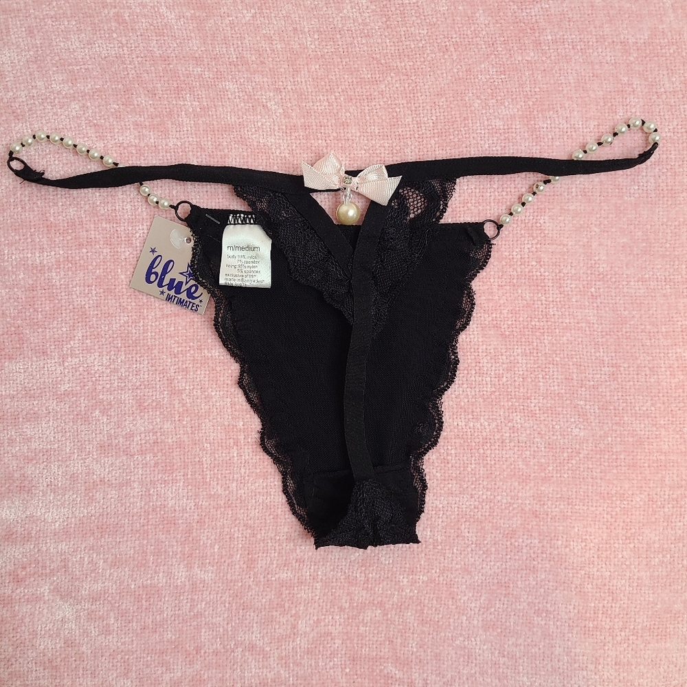 Y2K Pearl Thong Size M